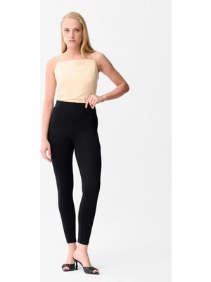Love My Body Beli Lastikli Tayt Siyah 173L9577000