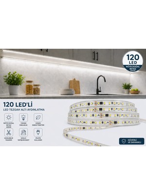 Sakin Enerji 220V Şerit LED + Anahtarlı Fiş Tak Çalıştır