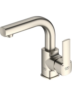Gpd MTL160-FN Pedra Tek Gövde Lavabo Bataryası Fırçalı Nikel