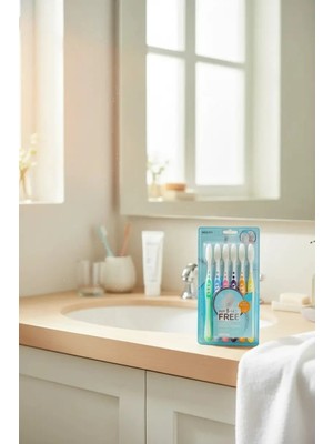 Miniso Derin Temizlik Serisi Diş Fırçası Seti – 5+1 Bonus Avantajlı Paket Aile Boyu Ağız Bakımı