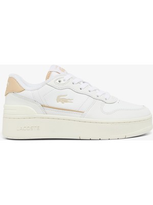 Lacoste T-Clip Platform Kadın Krem Sneaker