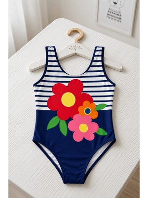 My Kids Wear Kız Çocuk Tatil Yıldızı Tek Parça Mayo 12829