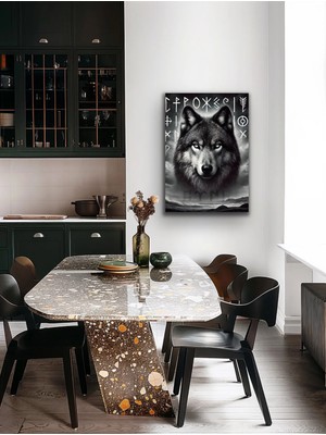Hobibahçem Asil Kurt Kanvas Tablo 70X100CM