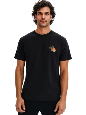 Ar-ma Erkek Bisiklet Yaka Tişört Resim Baskili Regular Fit Süprem Y31344448302