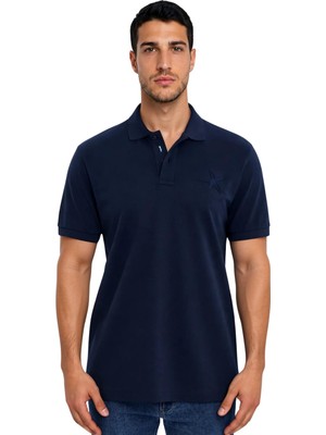 Ar-ma Erkek Polo Yaka Tişört Resim Baskili Regular Fit Çift Toplama Penye Pike Y31374357802