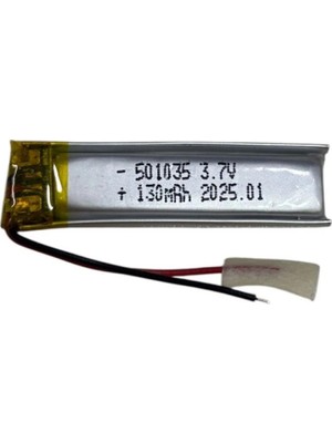 Marsilyan™- Sertec 501035 3.7V 130MAH Li-Polymer Pil (DEVRELI/1.5A)