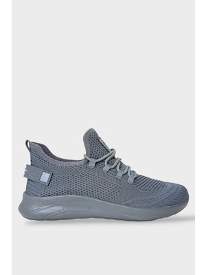 Liger Triko Bağcıklı Unisex Spor Ayakkabı Füme