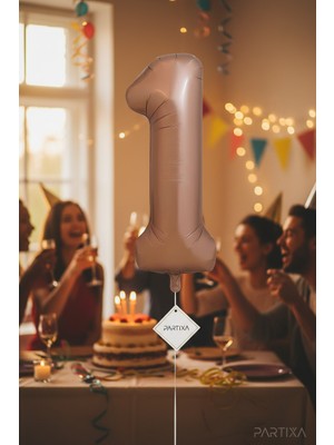 Partixa 32 Inç Rakam Folyo Balon Doğum Günü Kutlama Organizasyon