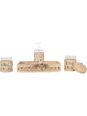 UltraMint Şık ve Modern Banyo Seti, 75 Parça, Natural Tasarım