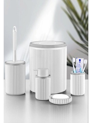 UltraMint 5'li Banyo Seti, Temizlik ve Konfor Için Zarif ve Kullanışlı Paket