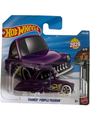 Hot Wheels Tooned Purple Passion 2026 Model Metal Gövde Eğlenceli Tasarım Koleksiyonluk