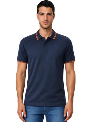 Ar-ma Erkek Polo Yaka Tişört Baskisiz Basic Regular Fit Çift Toplama Penye Pike Y31374357402