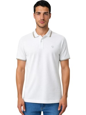 Ar-ma Erkek Polo Yaka Tişört Baskisiz Basic Regular Fit Çift Toplama Penye Pike Y31374357402