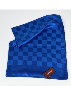 Kroren Krep Jakarlı  Dama Desen Şal - 70 x 190 - 7379-159