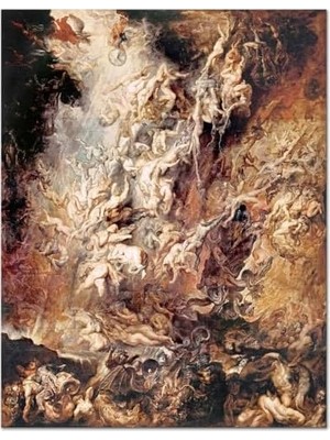 Vuralsin38 Peter Paul Rubens Asi Meleklerin Düşüşü Hıqu Kanvas Tablo (46 x 60 Cm)