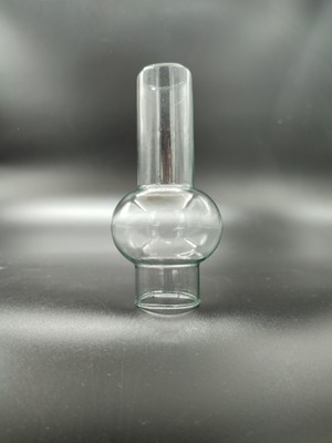 Kuğulu Avize Minyatür Gaz Lambası Camı.fransız Model.şeffaf Renkte.(Alt Yuva ÇAPI:3.00CM-H:11.50CM)