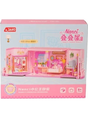 Uravas Store Üreticiniz HK132 Jaki Küçük Prenses Yatak Odası 247 Parça Block Oyuncak