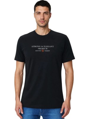 Ar-ma Erkek Bisiklet Yaka Tişört Resim Baskili Regular Fit Penye Full Süprem Y31344473902