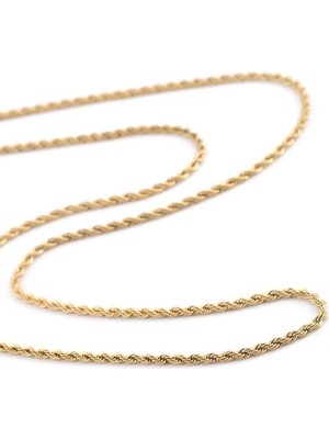 Marka Çelik Burgu Kolye Gold 60CM 1 mm