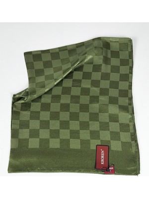 Kroren Krep Jakarlı  Dama Desen Şal - 70 x 190  - 7379-46