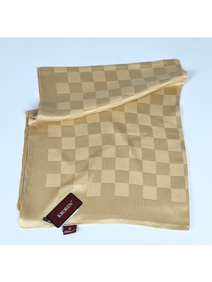 Kroren Krep Jakarlı  Dama Desen Şal - 70 x 190  - 7379-94