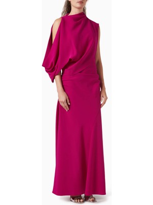 Acler Wilcott Iris Asimetrik Maxi Kadın Elbise