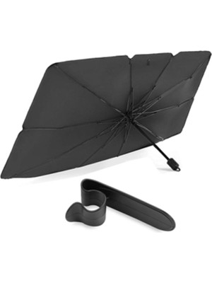Empressco Mega Oto Market Oto Güneşlik ve Şemsiye Tutucu Seti – Katlanabilir Ön Cam Güneşliği 140X75 cm ve Araç Içi Organizer - Fiyatı, Yorumları