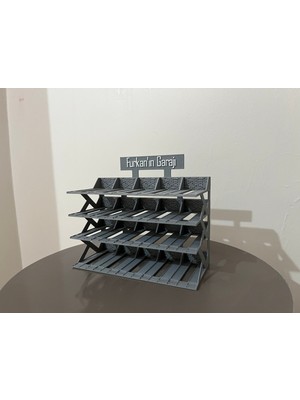 Hot Wheels Uyumlu 20 Araçlık Kişiselleştirilebilir Oyuncak Araba Standı (1/64) Soru Sor Kısmından Isim Yazdırailirsiniz