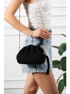 Valu Accessorize Kadın Ip Örgülü Zincir Askılı Çapraz Omuz ve El Çantası Nula