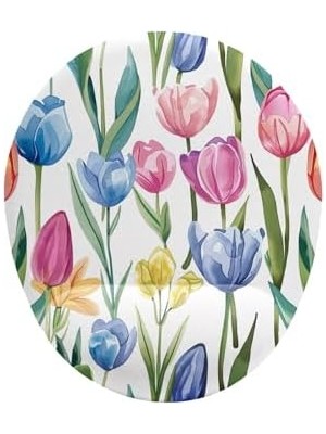 Lale Desenli Bilek Destekli Mouse Pad