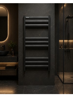 Termorad Alüminyum Mat Siyah 50X90 Petsa Stila Havlupan