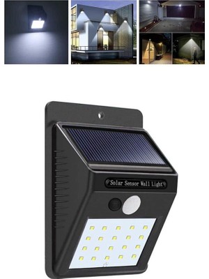 Solar Dekoratif Lambası Sensörlü LED Işık Bahçe Aydınlatma