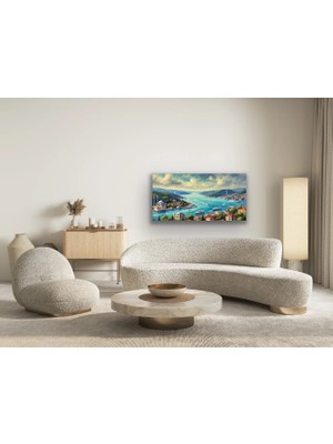 Youday Accessories Istanbul Boğaz Manzarası Kanvas Tablo 60X120CM