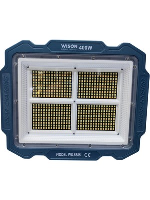 Wıson WS-5585 Çok Fonksiyonlu 3 Solar Panelli 400W Spot Aydınlatma