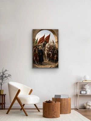 Youday Accessories Fatih Sultan Mehmet Istanbul'un Fethi Kanvas Tablo 40X60 cm