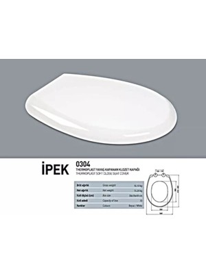 Nkp Ipek Amortisörlü+Tak Çıkar Klozet Kapağı