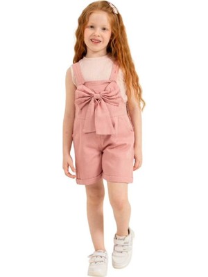 Yağmur Giyim Ecolkız Fiyonklu Gabardin Kız Çocuk Slopet 4-8 Yaş 1786