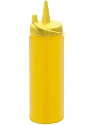 Uravas Store Plastik Ketçap, Mayonez, Sos Şişesi 3 Adet 1 Litre Sarı (0177)