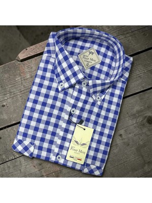 Eren Style Linen Keten Klasik %100 Cotton Kısa Kollu Terletmeyen Gömlek