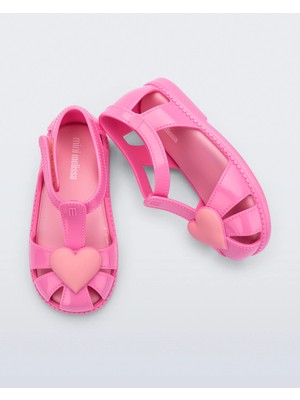 Mini Melissa Hip Heart Ballerina Babet Sandalet 37783-PEMBE