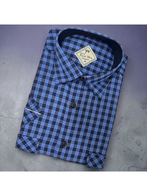 Eren Style Linen Keten Klasik %100 Cotton Kısa Kollu Terletmeyen Gömlek