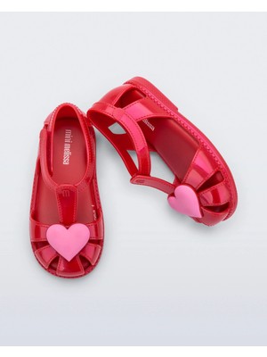 Mini Melissa Hip Heart Ballerina Babet Sandalet 37783-KIRMIZI