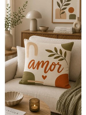 Bertille Home Pop Art Serisi Çift Tarafı Dijital Baskılı Kırlent Kılıfı