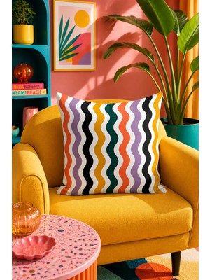 Bertille Home Pop Art Serisi Çift Tarafı Dijital Baskılı Kırlent Kılıfı