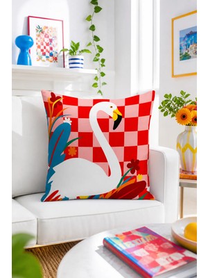 Bertille Home Pop Art Serisi Çift Tarafı Dijital Baskılı Kırlent Kılıfı