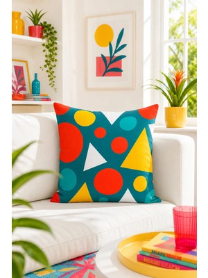 Bertille Home Pop Art Serisi Çift Tarafı Dijital Baskılı Kırlent Kılıfı