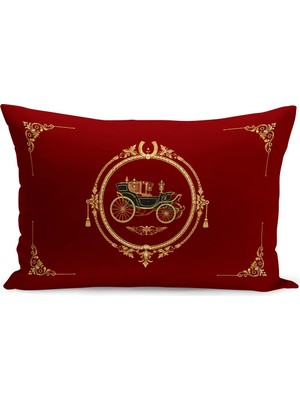 Bertille Home Klasik At Serisi Çift Tarafı Dijital Baskılı Kırlent Kılıfı (Horse)