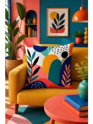 Bertille Home Pop Art Serisi Çift Tarafı Dijital Baskılı Kırlent Kılıfı