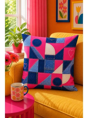 Bertille Home Pop Art Serisi Çift Tarafı Dijital Baskılı Kırlent Kılıfı