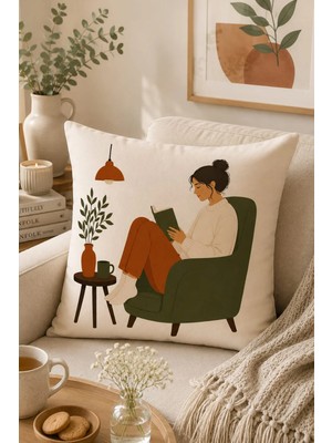 Bertille Home Pop Art Serisi Çift Tarafı Dijital Baskılı Kırlent Kılıfı